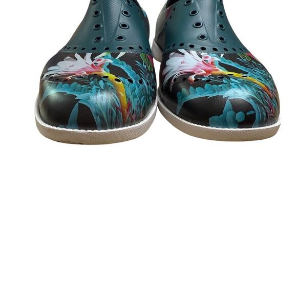 Biion Women's Spikeless Golf Shoes Jungle Night Print Black Blue Size 7 - Picture 4 of 9